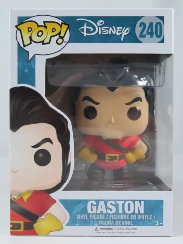 Disney Funko Pop - Gaston - Beauty & The Beast - No. 240 - Free Protector