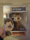 Dr Doctor Who FUNKO POP  #233 TENTH DOCTOR 3D Glasses 'Hot Topic Exclusive'