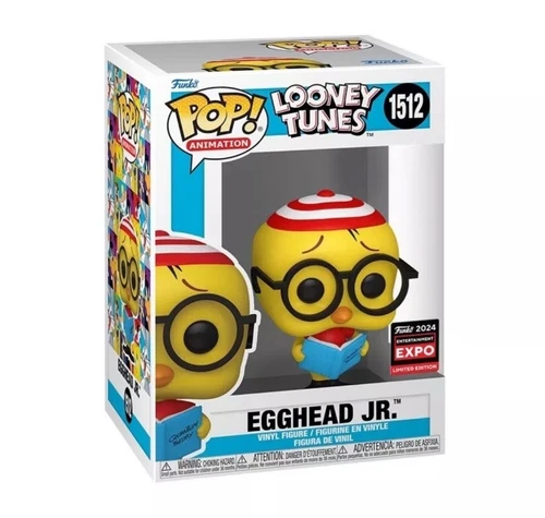 Egghead Jr. Looney Tunes Funko POP! #1512 C2E2 Sticker w/ Vinyl Protector