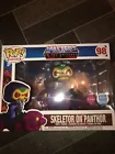 EXCLUSIVE Funko Pop Rides MotU SKELETOR ON PANTHOR (FLOCKED) #98 NEW! RARE!