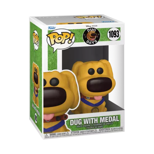 FUNKO Disney Dug Days Pop! Vinyl Figure Hero Dug with Medal #1093