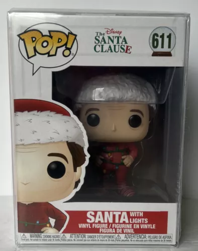 FUNKO Disney Pop! Vinyl Figure Santa W/Lights The Santa Clause #611 Brand New!!