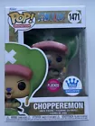 Funko Flocked CHOPPEREMON #1471 One Piece Funko Shop Exclusive W/ Protector