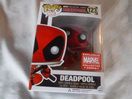 Funko Pop! #123 Leaping Deadpool Marvel Collector Corps Exclusive