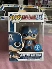 Funko POP #137 Captain America (Action Pose) Marvel Captain America Civil War