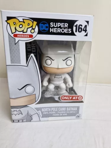 Funko Pop! 164 DC Super Heroes North Pole Camo Batman Target Exclusive Vinyl