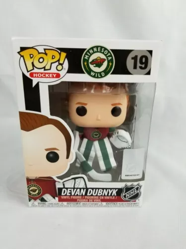 Funko POP #19 NHL Devan Dubnyk Minnesota Wild Vinyl Figure New