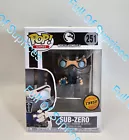 Funko Pop #251 SUB-ZERO Mortal Kombat X Games Chase Vinyl Figure NEW Protector