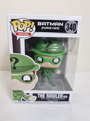 Funko Pop #340 Heroes The Riddler Batman Forever Vinyl Figure Boxed.