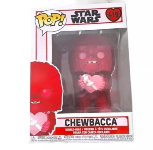 Funko POP #419 "Chewbacca" Pink Red Star Wars Valentine's Day