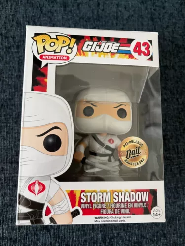 Funko Pop - #43 Storm Shadow Bait Pre Release PR G.I. Joe - New with Protector
