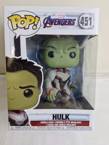 Funko Pop #451 Marvel Avengers Endgame Hulk Vinyl Figure Bobble Head Boxed