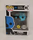 Funko Pop 95 DC Justice League Cyborg Silhouette Exclusive Vinyl Glow GITD