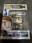 Funko Pop! 958 Movies Back to the Future Marty with Glasses Vinyl Figure Boxed .
