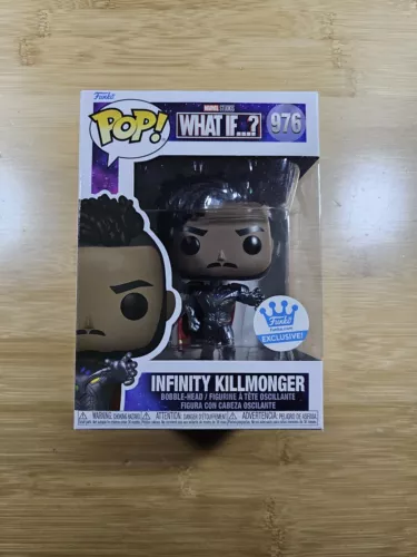 Funko POP! #976 Marvel's What If..? Infinity Killmonger Funko Shop + Protector