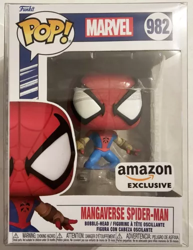 FUNKO POP 982 MARVEL MANGAVERSE SPIDER-MAN with PROTECTOR AMAZON EXCLUSIVE