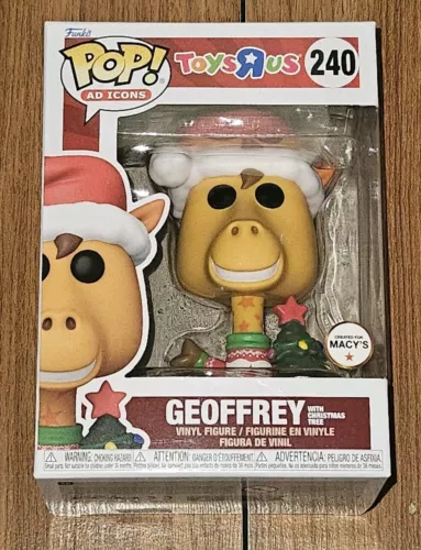 Funko Pop Ad Icons #240 Geoffrey With Christmas Tree Toys R Us Macy's Exclusive