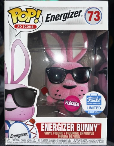 Funko Pop! Ad Icons: Energizer Bunny (Flocked) #73 Funko Shop Exclusive *MINT*
