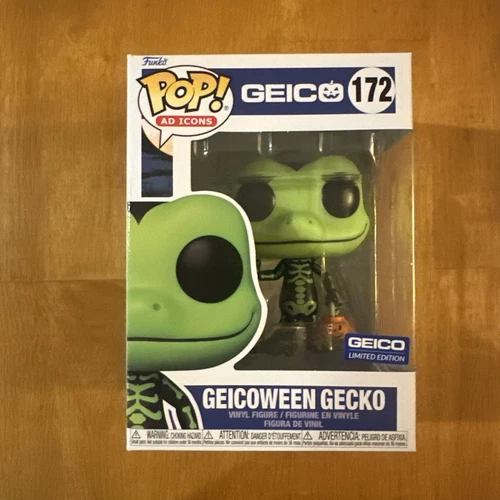 Funko Pop! AD Icons: Geicoween Gecko Vinyl Figure #172 Geico Limited w/protector