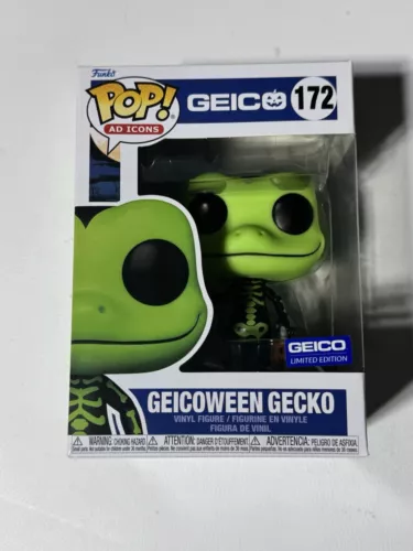 Funko Pop! AD Icons: Geicoween Gecko Vinyl Figure #172 Geico Limited w/protector
