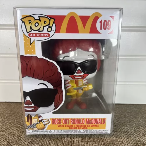 Funko Pop! Ad Icons McDonald’s Rock Out Ronald McDonald #109 with pop protector
