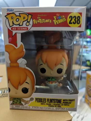 Funko Pop Ad Icons-Pebbles Flintstone w/Fruity Pebbles #238