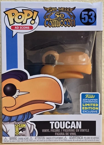 Funko Pop! Ad Icons: Toucan #53 (VAULTED/SDCC LE Exclusive) Vinyl Figure w/Case