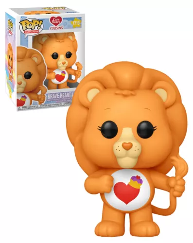 Funko POP! Animation Care Bears Cousins #1713 Brave Heart Lion - New, Mint Condi