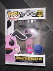Funko POP! Animation, Cartoon Network. Courage The Cowardly Dog #1070 - Flocked