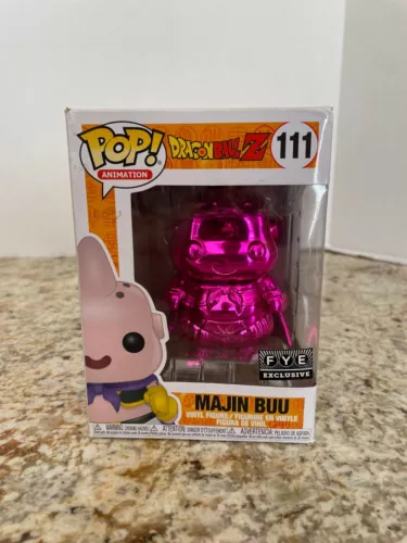 Funko Pop! Animation Dragon Ball Z (111) Majin Buu (Pink Chrome) Vinyl Fig FYE