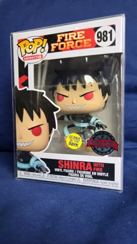 Funko POP! Animation Fire Force Shinra with Fire #981 [Glows in the Dark] Exclus