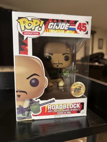 Funko Pop Animation: G.I. Joe - Roadblock #45 - Bait Sticker Excl w/Protector