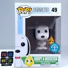 Funko Pop! Animation Peanuts Snoopy & Woodstock Flocked Exclusive #49