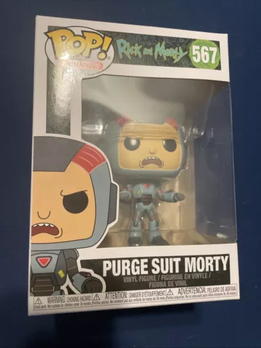 Funko POP! Animation Rick and Morty 567 Purge Suit Morty Vinyl Figure New in Box