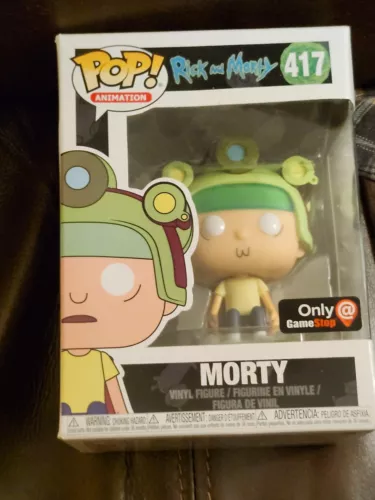 Funko Pop Animation - Rick and Morty Blips and Chitz #417 Morty GameStop Excl