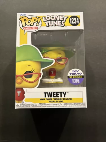 Funko POP Animation Tweety #1234 SDCC 2023 Toy Tokyo Exclusive W/ Pop Protector!