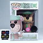 Funko Pop! Animation Yogi Bear Flocked Exclusive #187 FADED BOX FRONT