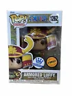 Funko POP Armored Luffy Metallic Chase #1262 Funko Shop Exclusive W/ Protector