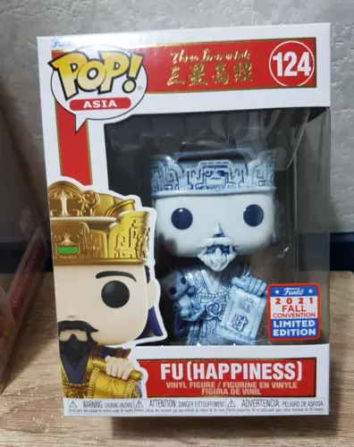 Funko Pop Asia Three Immortals FU (Happiness) #124 Fall Con Slight Bottom Damage