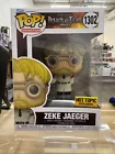 Funko Pop! Attack on Titan #1302 Zeke Jaeger Hot Topic Exclusive