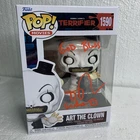 Funko Pop! Autograph / Quoted TERRIFIER #1590 ART THE CLOWN + COA & Protector
