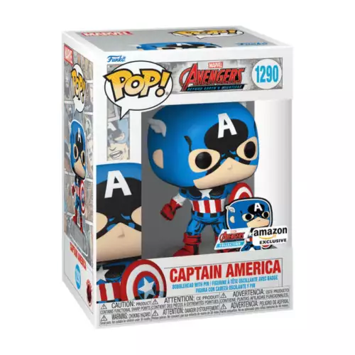 Funko Pop! Avengers Beyond Earth's Mightiest - Captain America With Pin #1290
