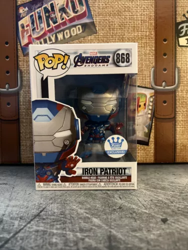 Funko Pop! Avengers Endgame Metallic IRON PATRIOT #868 Funko Shop Exclusive