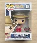 Funko Pop Back To The Future Marty McFly Cowboy #816 + Free Protector