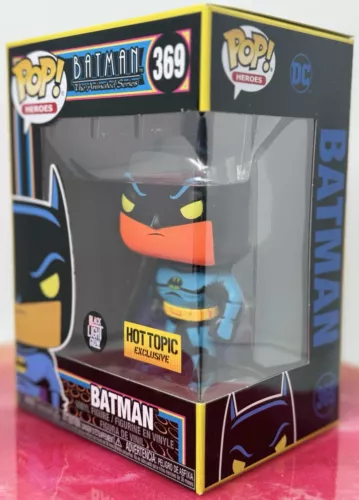 Funko Pop Batman 369 Black Light New In Pop Protector. Vinyl Figure