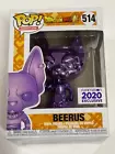 Funko Pop Beerus 514 Dragon Ball Anime Purple Chrome Vinyl Figure Funimation