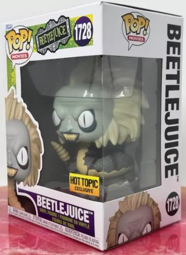 Funko Pop Beetlejuice #1728 As Snake With Protector Hot Topic Exclusive