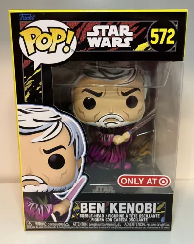 Funko Pop! Ben Kenobi Figure 572 Star Wars Retro Series Exclusive With Protector