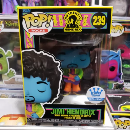Funko Pop! BlackLight Rocks Jimi Hendrix 239 Funko Shop Exclusive