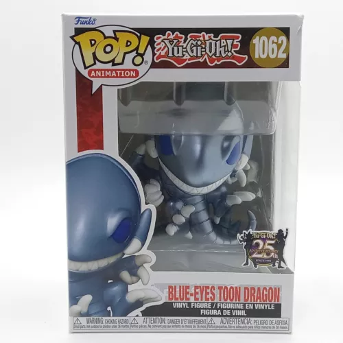 Funko Pop! Blue-Eyes Toon Dragon 1062 Yugioh TCG Anime Vinyl Figure White Vinyl